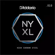 D'Addario NYS010 Single Plain Steel Guitar String .010 NYXL Electric or Acoustic