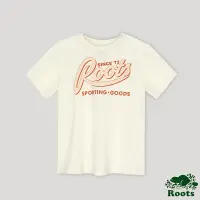在飛比找Yahoo奇摩購物中心優惠-Roots 女裝- 90風潮系列 文字LOGO短袖T恤-白色