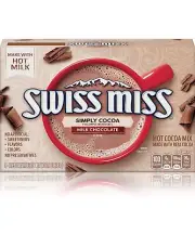 ⚫️ New Swiss Miss SIMPLY COCOA Milk Chocolate Flavored Hot Pure Drink Mix (6pk)