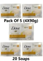 5 X Dove Nourishing Beauty Cream Bar Soap 4 X 90g (20 Soaps)