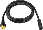 SING F LTD 8mm to XT60 Power Cable 14AWG DC 8mm Female to XT60 Female Adapter Cable for Solar Panel Portable Power Station Solar Generator 1.5M/4.9Ft
