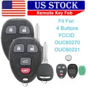 2 Replacement for 2009 - 2017 Chevrolet Traverse Car Key + 4Buttons Remote Fob