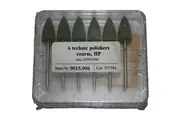 Kenda Technic Polishing, No. 9015, 10 x 18mm, Medium, Coarse, Point, Handpiece, Green, 6/Pack