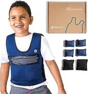Harkla Weighted Compression Vest For Children (Ages 5 To 9) - Helps With Autism, ADHD, Mood, Sensory Overload - Weighted Vest For Kids With Sensory Issues