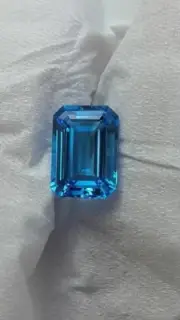 3Ct Certified Brillant Emerald Cut Loose Lab Stone Diamond VVS1 Stone Blue Color