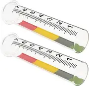 Alasum Garden Rain Measurement Tool 2pcs Portable Frost-Proof Rain Gauge Large Scale Accurate and Easy to Read for Outdoor Use