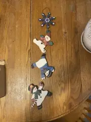 Wooden Hanging Snowmen