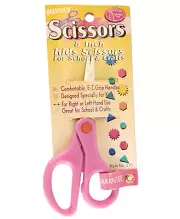 Allary 5 Inch Kids Scissors for School & Crafts - Pink (Ages 6+)