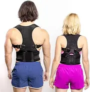 FlexGuard Posture Corrector for Women and Men - Back Brace for Posture, Adjustable Back Support Straightener Shoulder Posture Support for Pain Relief, Body Correction, Large