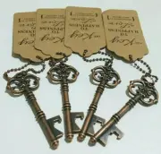 Key Bottle Opener Wedding Vintage Look Party Favor Skeleton Rustic Decor Gift 4