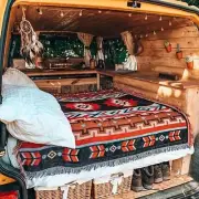Indoor Outdoor Aztec Throw Rug Camping Picnic Travel Home Bed Blanket 180 x 90cm