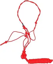 KOMBIUDA Horse Halter Horse Training Equipment Horse Rope Training Halter Riding Equipment Portable Horse Head Collar Safety Halter Bridle The Reins Maroon Head Outdoor Red Polyester Noose