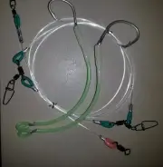 250LB 114KG TOP MADE RIGS 2 FULL LUMO SWAPPABLE 13/0 TUNA CIRCLE HOOKS