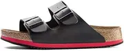 [Birkenstock] Arizona Narrow Fit - Black 230116 (Man-Made) Womens Sandals 41 EU