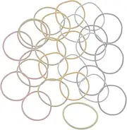 LIFKOME 100pcs Hair Ties for Women Girls Thin Seamless Ponytail Holders Comfortable Stretchy Hair Bands for Basic Stylish Accessories