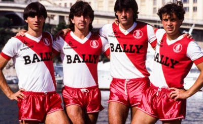 Dominique Bijotat Claude Puel Juan Ernesto Simon Eric Benoit 1983 OLD PHOTO 3
