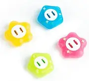 Yocore Cute Switch Thumb Grip Caps - Soft Silicone Joystick Caps for Switch/OLED/Lite - 4 Pcs Marvel Flower