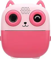 Instant Print Camera, 48MP 1080P Thermal Printing Selfie Camera with 6X Digital Zoom, Music Game Play, 2.4 Inch Screen Printable Camera with Photo Paper for Girls Boys (Pink)
