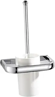 [CIYODO] Modern Copper Toilet Brush Holder Set Elegant Bathroom Pendant Design for Deep Cleaning Flexible Bristles for Scrubbing Artistic Rounded Shape Ventilation for Fresh Air