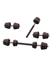 [Everfit] Adjustable Dumbbell Barbell Set 20kg in Black