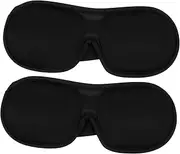 SHERCHPRY 2Pcs Memory Sleeping Eye Mask Comfortable Sleep Eye Cover for Relaxation and Restful Sleep Soft for Travel and Home Use