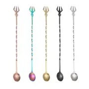 13-inch Stainless Steel Cocktail Stirrer Bartender Spoon Long Handle Mixing Tool