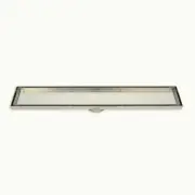 Radiant Tile Insert Linear Shower Grate 600mm (74mm outlet) Mirror Polished 316-