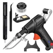 Suitable for 3-in-1 Welding, Cutting & Rust Removal Kit - Fast Heating, Ergonomic, Ideal for Beginners & DIY-JC Black US plug