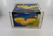 3 pc SUNFLOWER baking NESTING mixing BOWL SET FIESTA 1st NIB