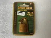 Ultra Solid Brass Luggage & Lockers 3/4" Padlock (OLD STOCK)