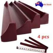 Set of 4 Wooden Mahjong Racks Chinese Mahjong Displaying Holder 450*30*30 mm