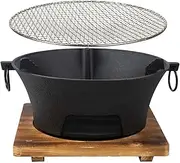 BBQ Charcoal Grill, cast iron charcoal grill,Hibachi Grill,Mini Charcoal Grill Camping Stove Portable Barbecue Stove, Stove for Indoor Outdoor Picnic BBQ Party,Home Picnic, Camping (10.2)