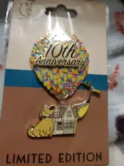Disney Pin DEC Up 10th Anniversary LE 150 Pixar Up House Balloon Kevin Dug
