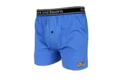 Mens Cotton Boxer Shorts Blue