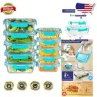 Versatile 10-Pack Glass Containers with Lids - Perfect for Meal Prep & Take-Out