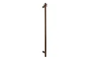 AGUZZO EZY FIT Heated Towel Rail - Single Vertical Square Tube - (H1400mm) - PVD Rose Gold