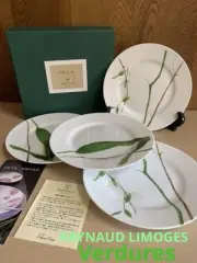 RAYNAUD LIMOGES Salad Plate Verdures Set of 4 New From Japan