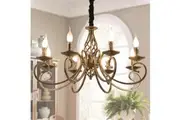 Rustic 8-Light French Country Chandelier
