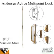 Andersen Active Multipoint Lock FWH80 Door Stainless Steel Multipoint Lock