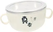 Cartoon Instant Noodle Stainless Steel Bowl Portable Soup Container with Lid