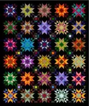 QUINTESSENTIAL STARS - 87" x 73" Quilt-Addicts Pre-cut Patchwork Quilt Kit
