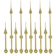 Diy Wall Clock Kit Large Clock Hands Golden Aluminium Time Indication Home Decoration 5 Sets 33.00X2.50X0.50CM