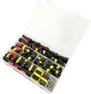 Waterproof Automotive Electrical Wire Connectors,352Pcs 26 Sets Male and Female Wiring Connectors Connector kit and Wire Plug connectors 1/2/3/4 Pin for Vehicles & Marine