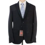 Etro NWT Wool/Cotton Sport Coat Size 54R US 44 Blues/Brown Whimsical Patchwork