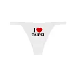 I LOVE TAIPEI THONG WHT - MJN