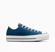 NEW Converse Chuck Taylor All Star Lift Platform Low Dark Marina Blue Womens