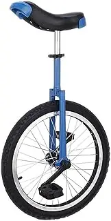 20-Inch Skid Proof Wheel Unicycle Bike, Blue Unicycles Cycling Bike for Adults Kids Men Teens Boy Rider (Color : Blue, Size : 20Inch) Durable TDF