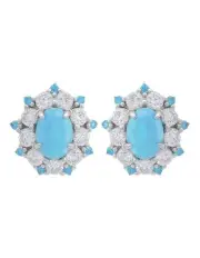 [Georgini] Opal Glow Barangaroo Created Earrings in Blue