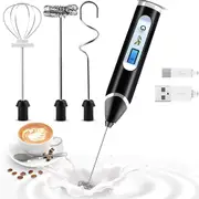 Electric Milk Frother Handheld Latte Foamer Milk Foam Maker Whisk Egg Mixer Tool