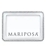 Mariposa Beaded White 4x6 Picture Frame